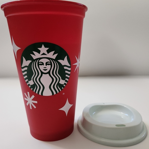 STARBUCKS 2022 Holiday Red Cup Christmas Xmas Reusable with Lid 16oz New - Picture 10 of 10